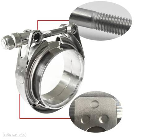 Braçadeira V Band Inox 3.5 Polegadas (89mm) - Escapes - 2