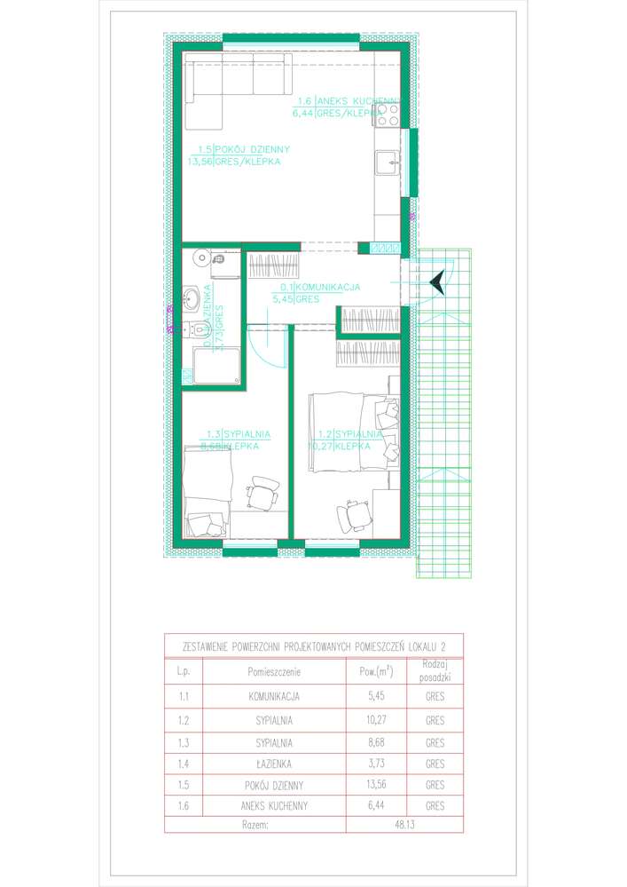 Segment: 75m² + Ogród 105m² | Antresola | Zero Czynszu | Klima-3