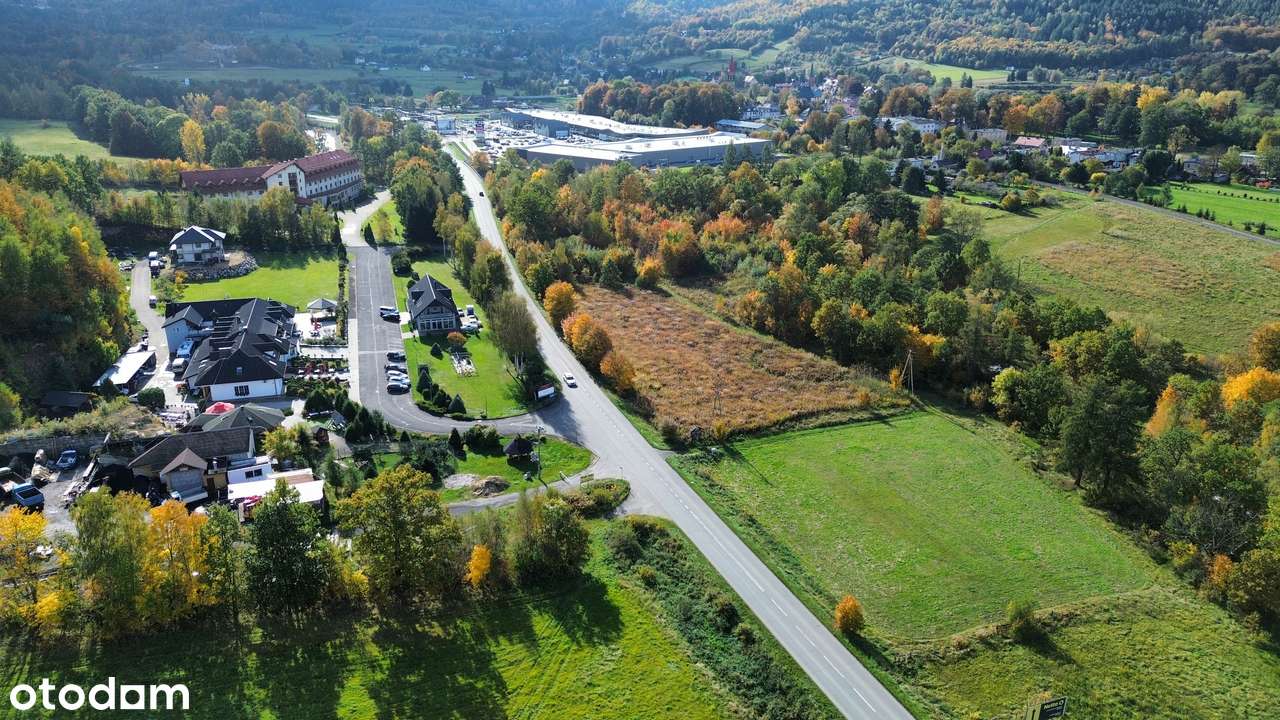 Płaska działka usługowa niecałe 400m od galerii!. 2 km Karpacz.-3