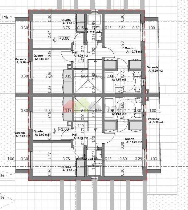 Moradia Geminada T4 em Fernão Ferro - Grande imagem: 5/7