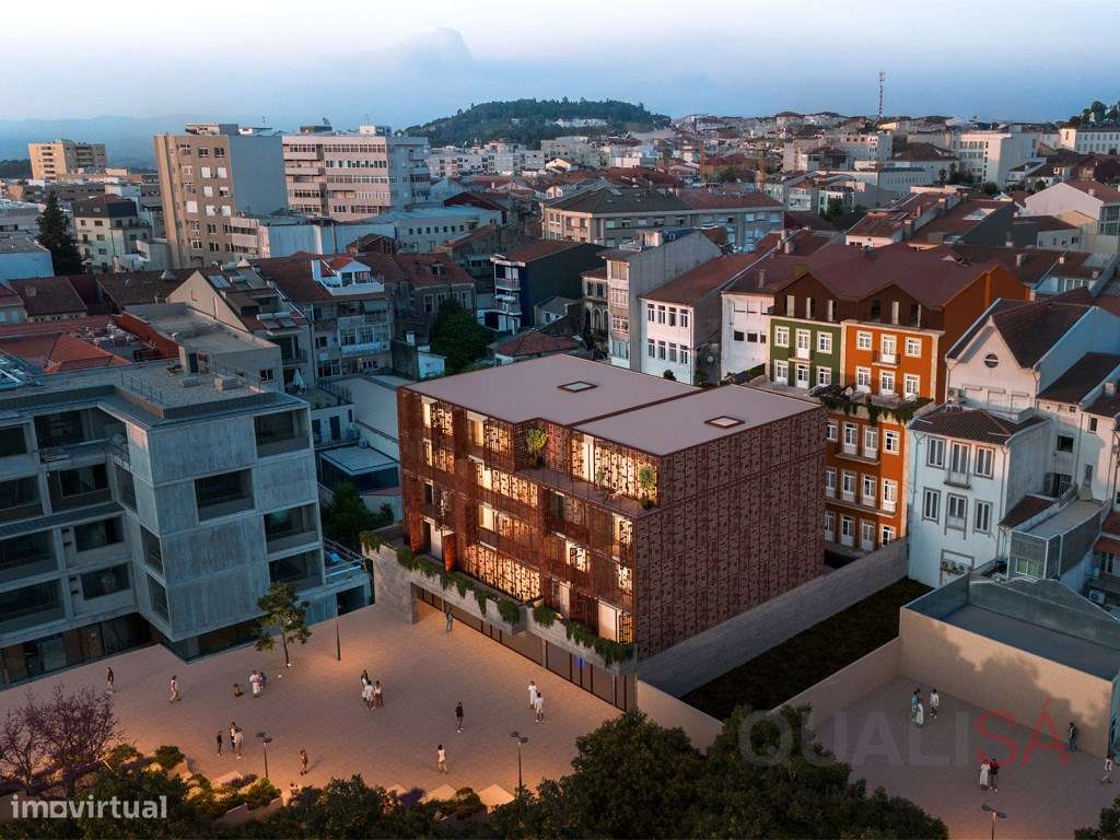 Apartamento T1 novo com varanda em empreendimento de luxo no centro...-20