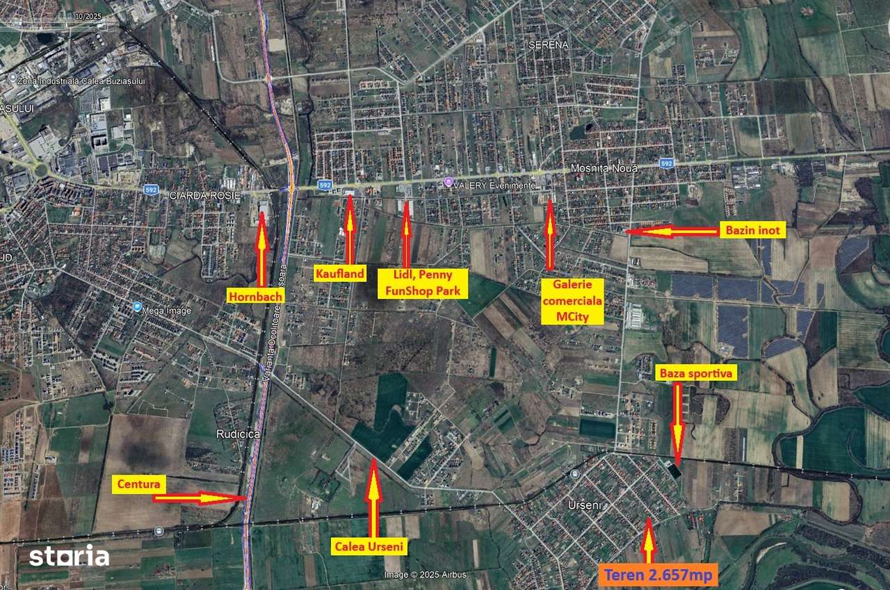 Teren 2.657 mp – toate utilitatile– Urseni, Moșnița Nouă-3