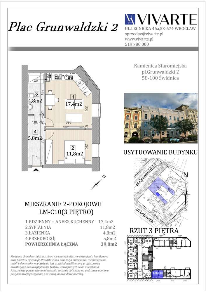 Plac Grunwaldzki 2 | mieszkanie 2-pok. | C/3/1 - Pełny obrazek: 3/7