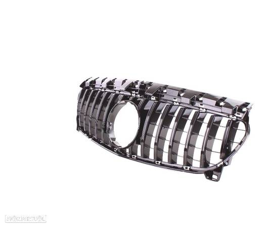 GRELHA FRONTAL PARA MERCEDES CLA C117 16-19 PRETO BRILHANTE - 3