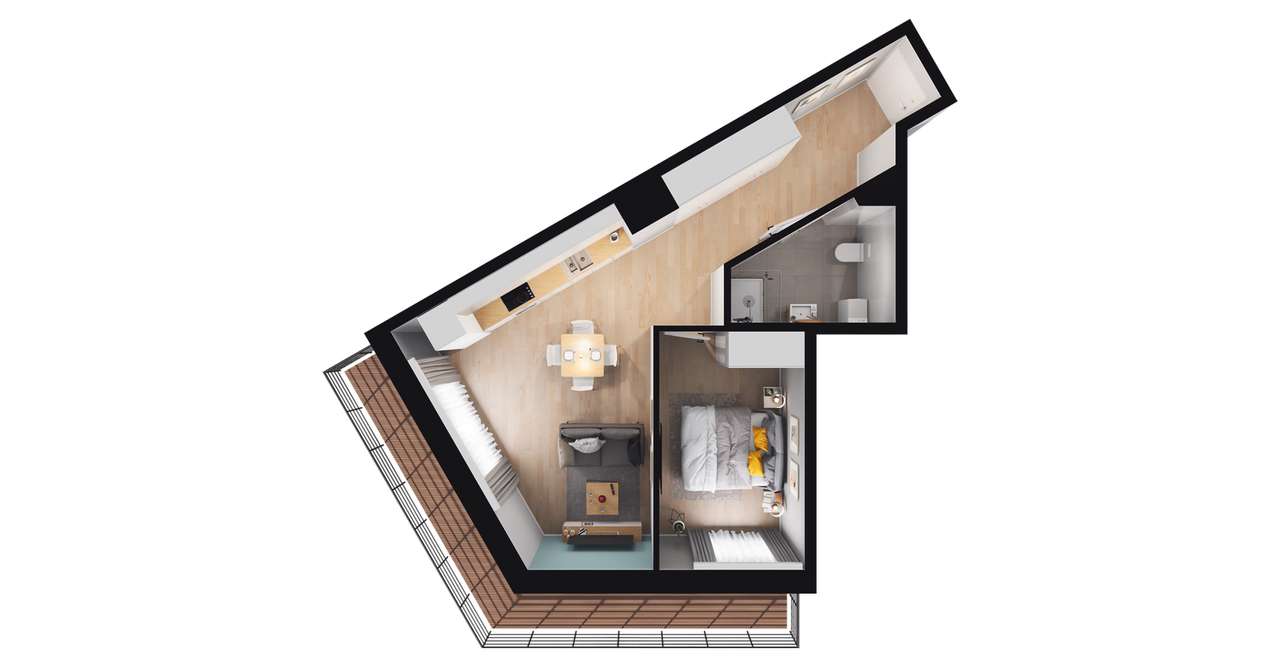 Ultradom | mieszkanie 2-pok. | M125 - Pełny obrazek: 4/10