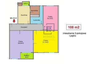 Okazja - 108 m2 - 3 pokoje - remont/Inwestycja