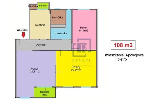 Okazja- 108 m2 - 3 pokoje - remont/Inwestycja
