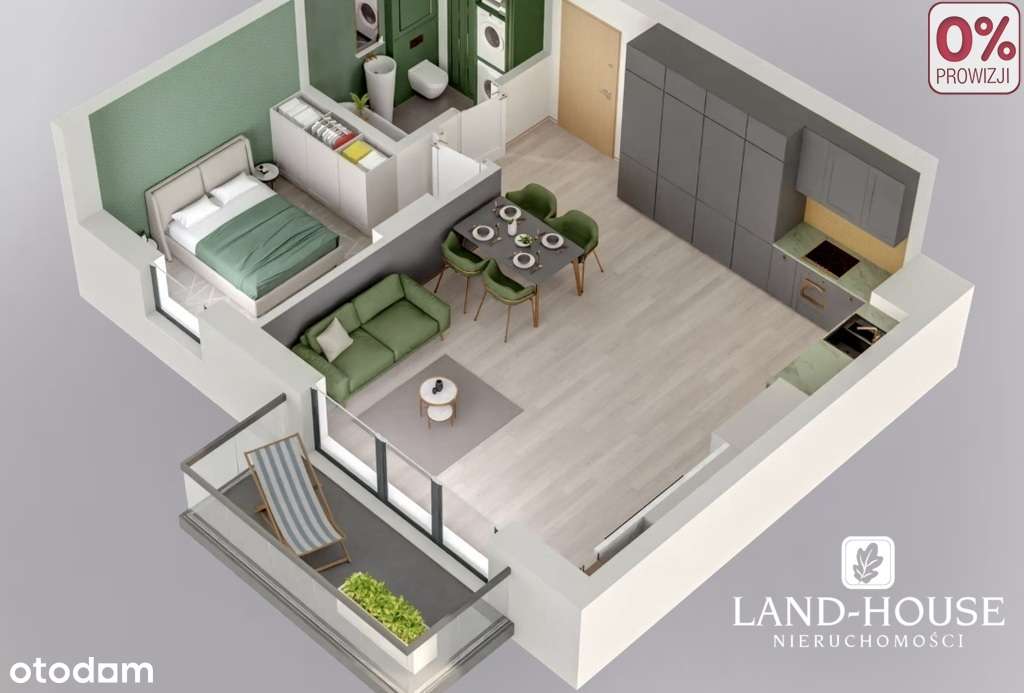 Ostatnie mieszkanie M2 blisko PKP-3