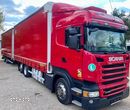 Scania R410 HIGHLINE 6x2 JUMBO OŚ PODNOSZONA AUTOMAT RETARDER STANDKLIMA FIRANKA DŁ:7.80m + PRZYCZEPA TANDEM WIELTON FIRANKA DŁ:7.80m NOWE PLANDEKI ZESTAW PRZEJAZDOWY EURO 6 2015 IGŁA - 6