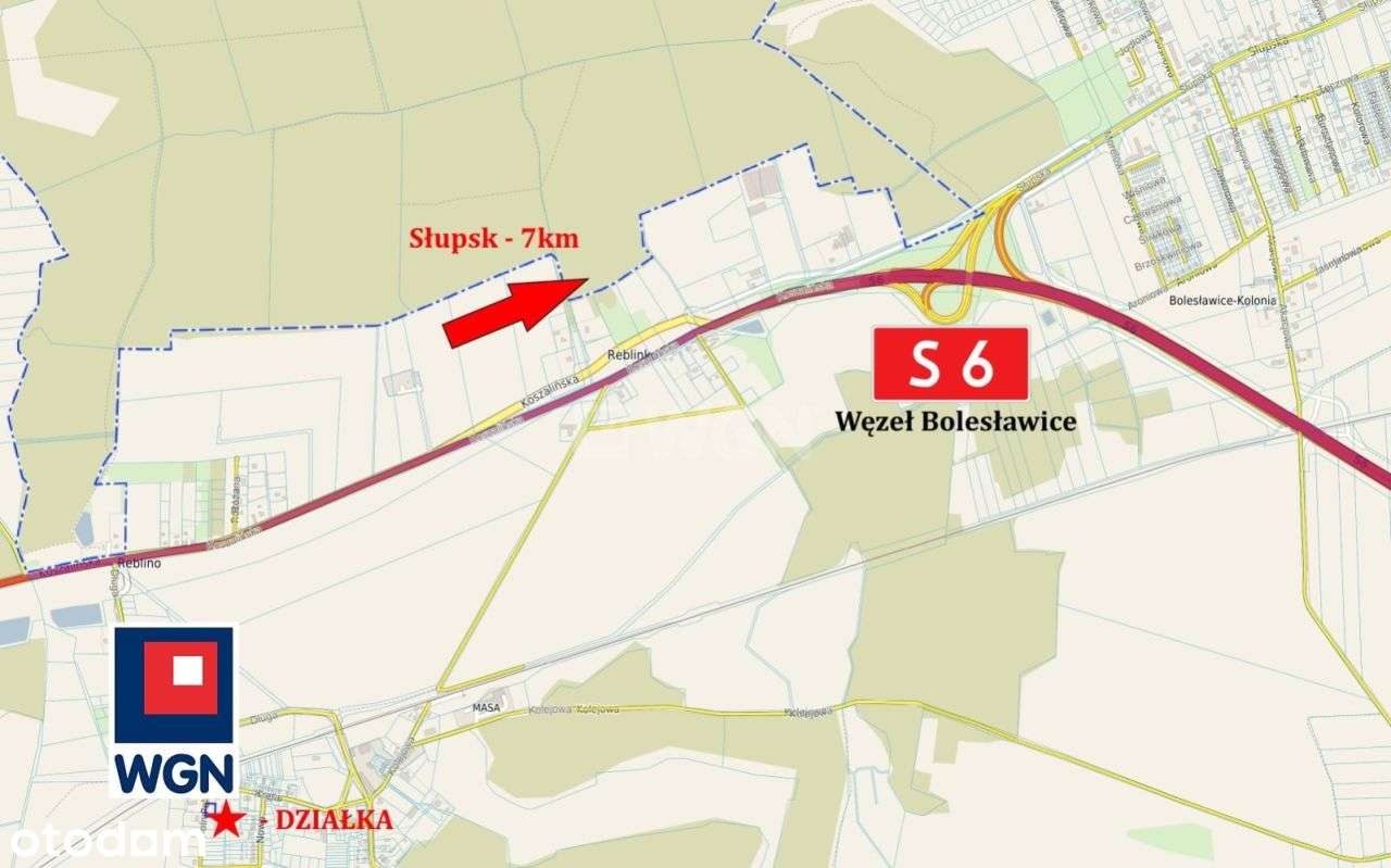 Działka budowlana, 1000m2, Reblino-13