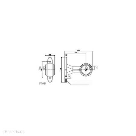 Lampa gabarit LED,stopuri remorca,trailer,platforma,piese remorci - 2