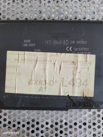 Modul Inchidere Centralizata Keyless Entry Land Rover Range Rover Sport L494 Jaguar Cod FK72-19H440-AD Dezmembrez Range Rover Sport L494 An 2014-2018 Volan Stanga 3.0 Diesel 306DT - 4