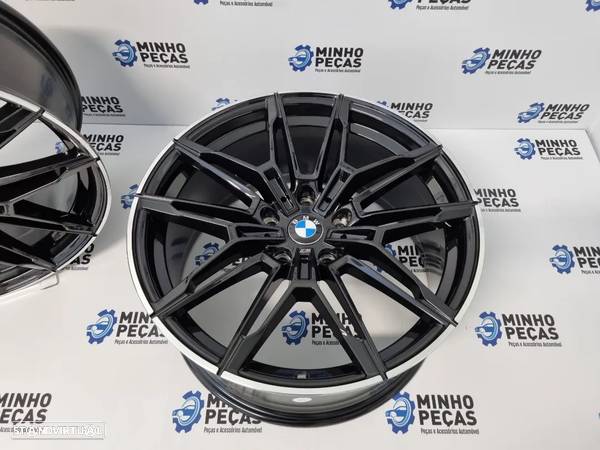 Jantes BMW G20 M3 em 20 (5x120) Preto Brilho Lip Polido - 7