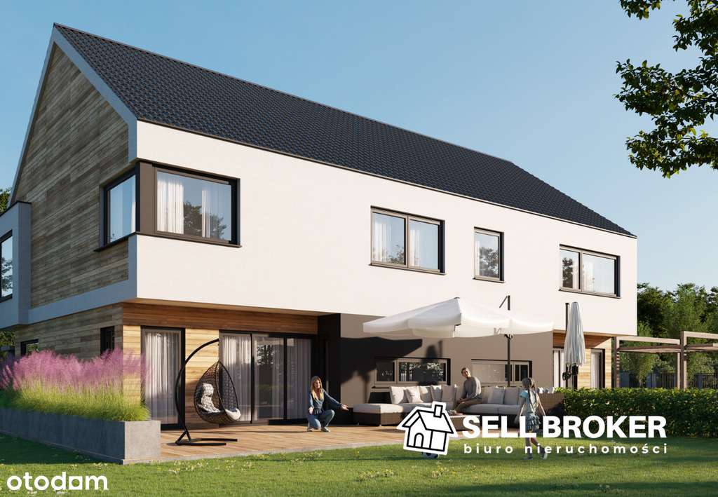 Dom z dużą działką w zabudowie bliźniaczej! nowy!-3