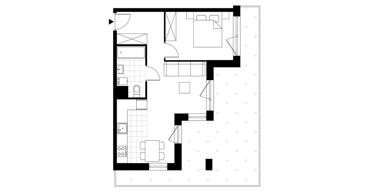 Dzielnica Trust | mieszkanie 2-pok. | A2.5 - Pełny obrazek: 5/10