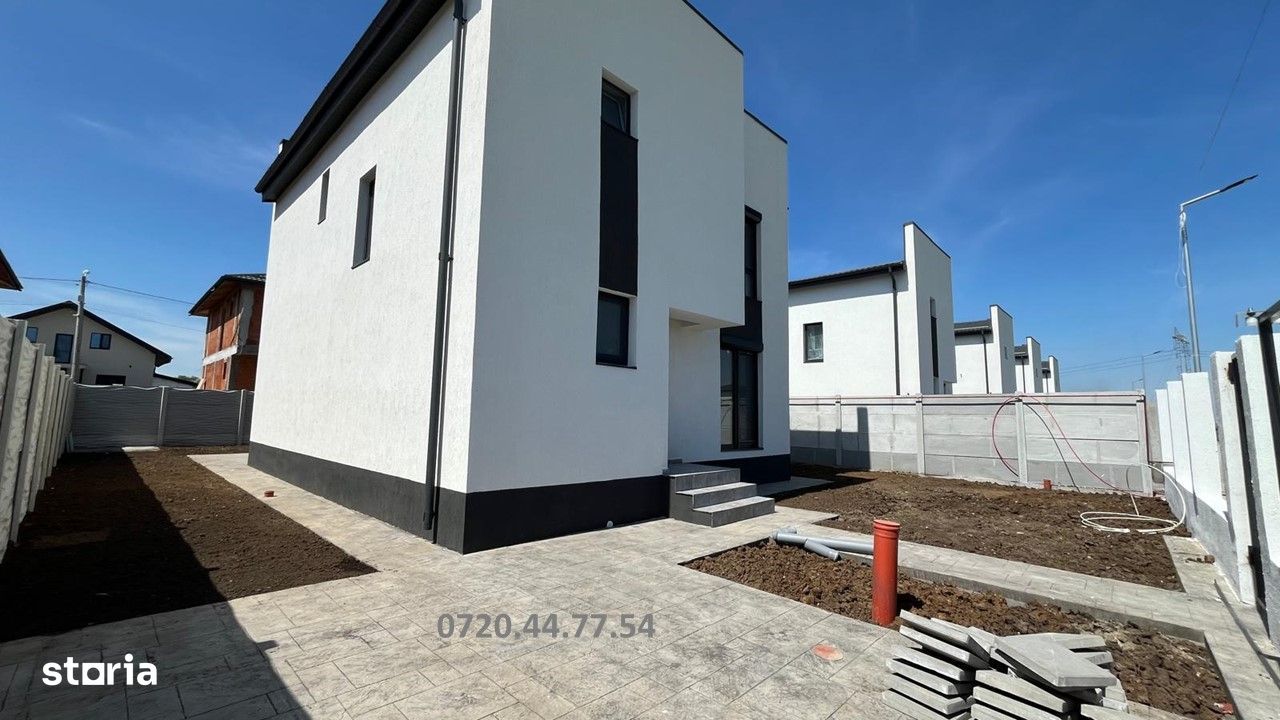Casa Vila Proiect Mediteranean Cartierul Nou in Comuna Berceni