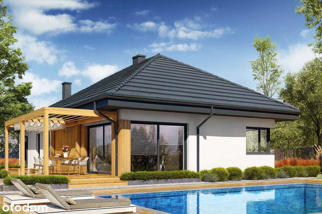 Nowy dom pow.150m2/ garaż/ działka 1075m2/ogrodzony/malownicza okolica-2