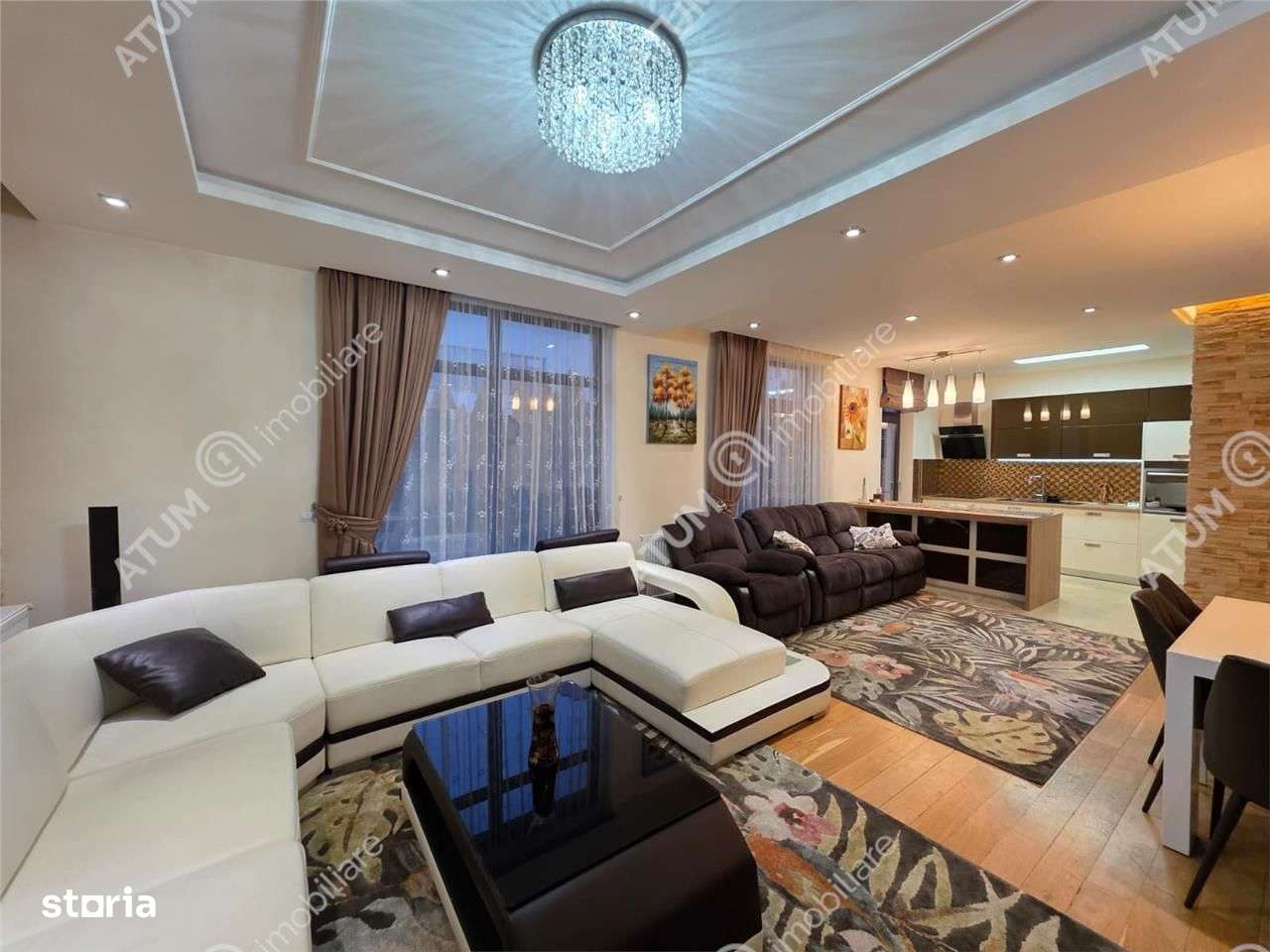 Casa 4 camere 3 bai terasa si teren 250 mp zona Octavian Goga Selimbar-2