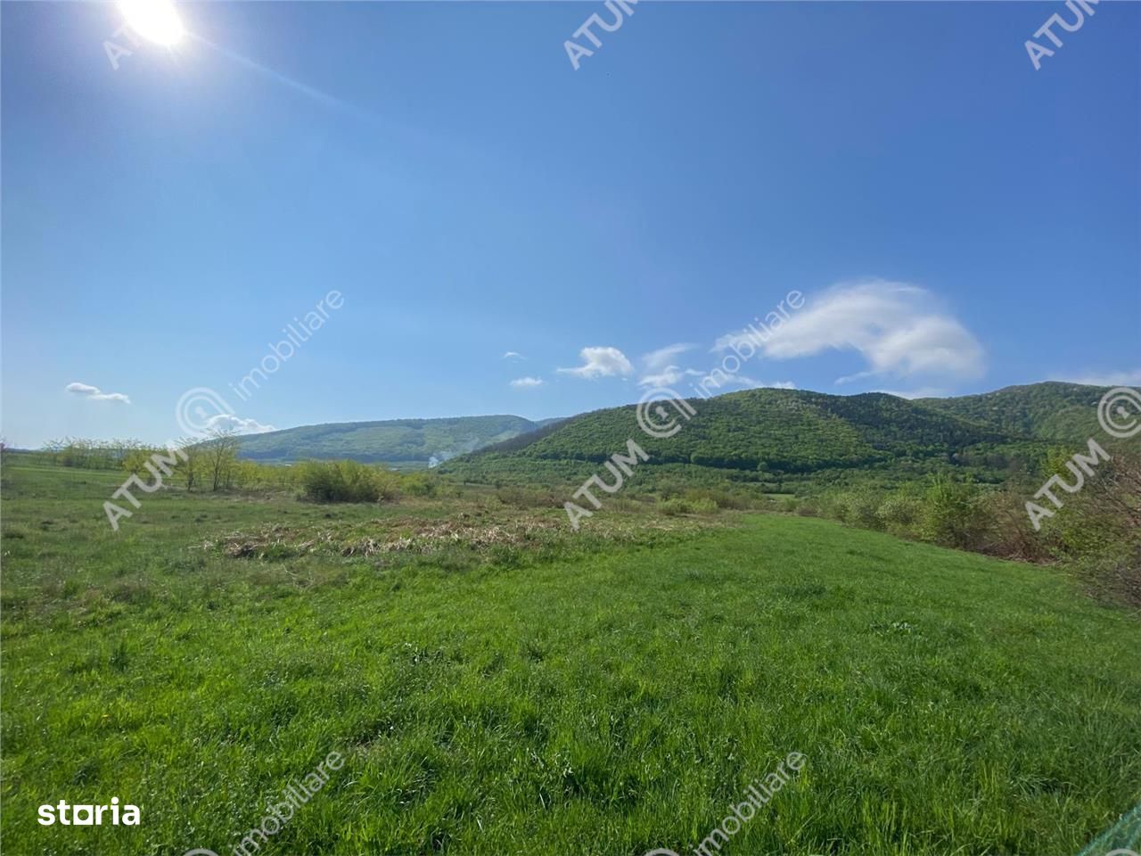 Teren extravilan pretabil caban in zona panoramica Poplaca judet Sibiu