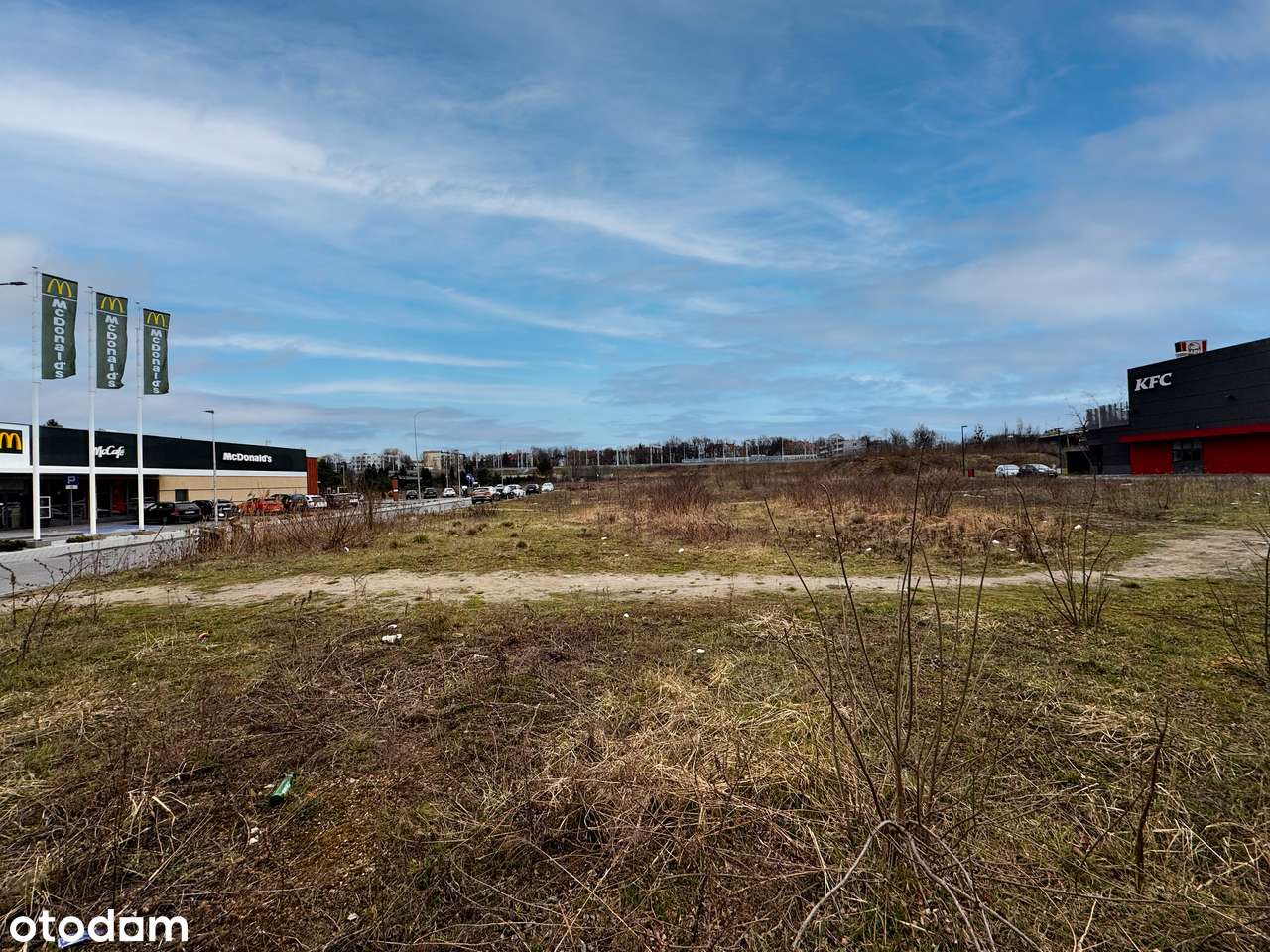 Działka inwestycyjna przy DTŚ - stacja paliw, fast food, market - Pełny obrazek: 1/3