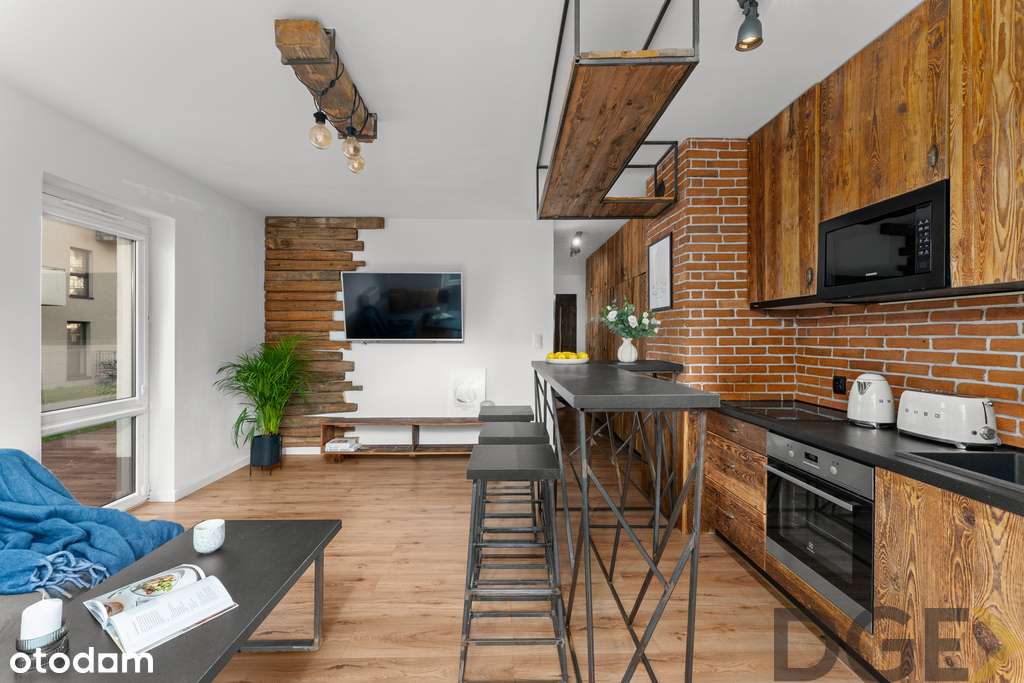 Loftowy klimat i prywatny ogródek | 54 m², Kraków - Pełny obrazek: 3/17