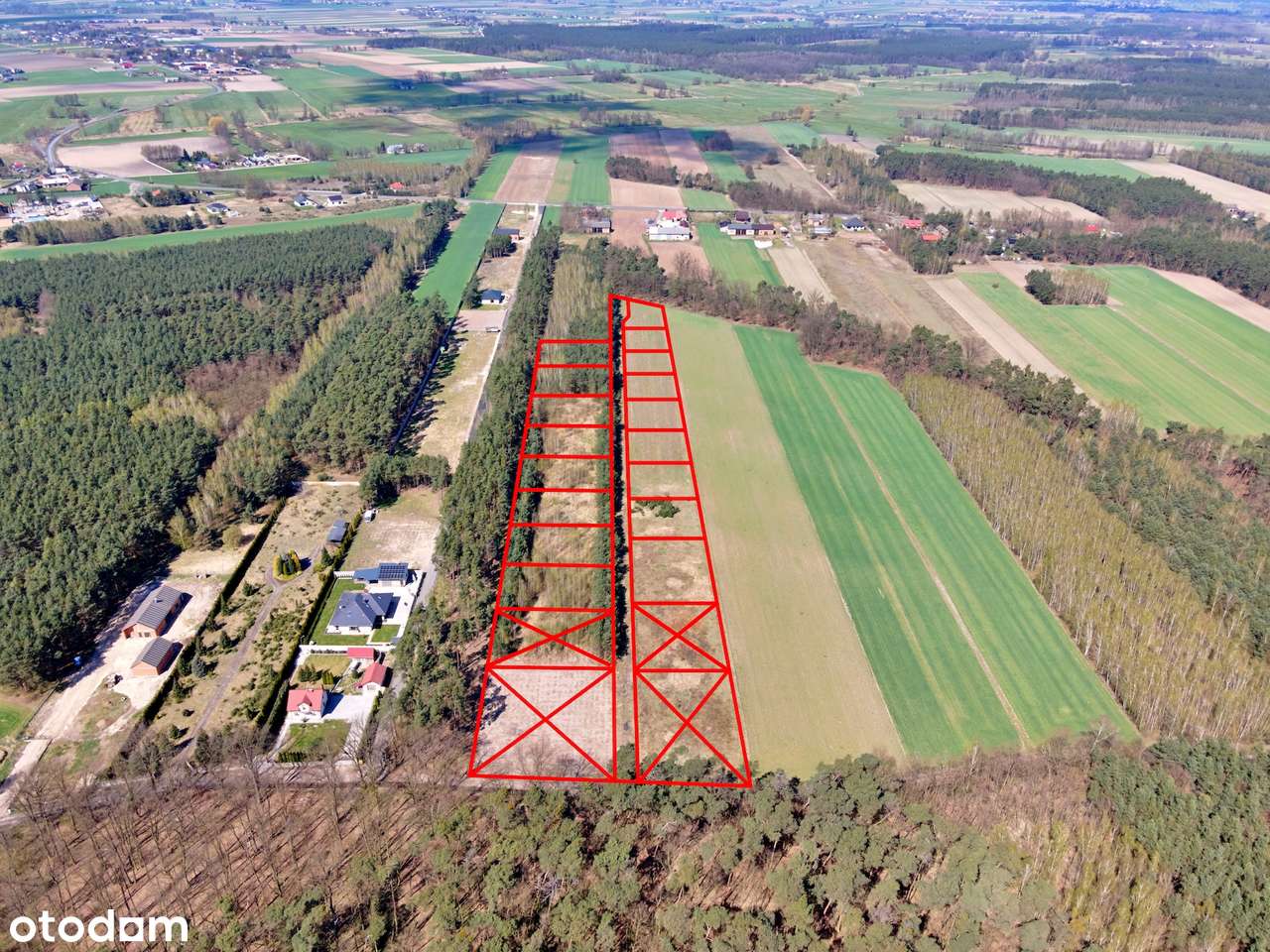 Działki budowlane pod lasem – Młynisko gm. Koźminek-10
