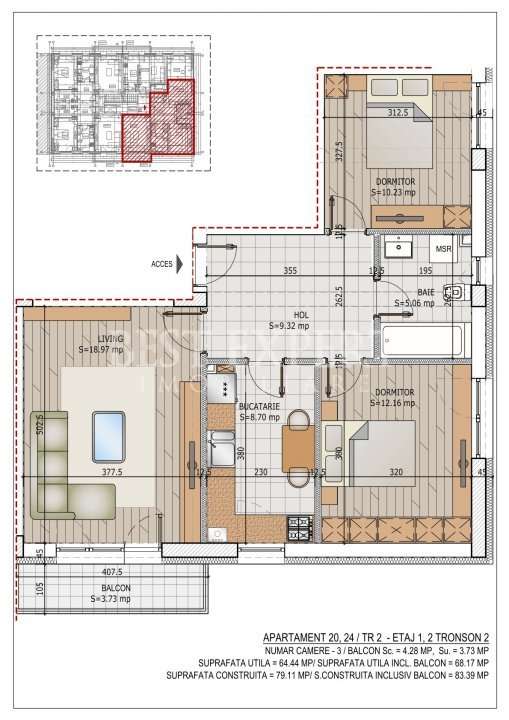 3 Camere Direct Dezvoltator Ideal Familie/Credit Ipotecar 15%