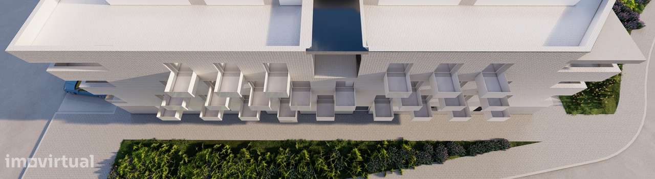 Apartamento T2 novo com piscina e garagem-49