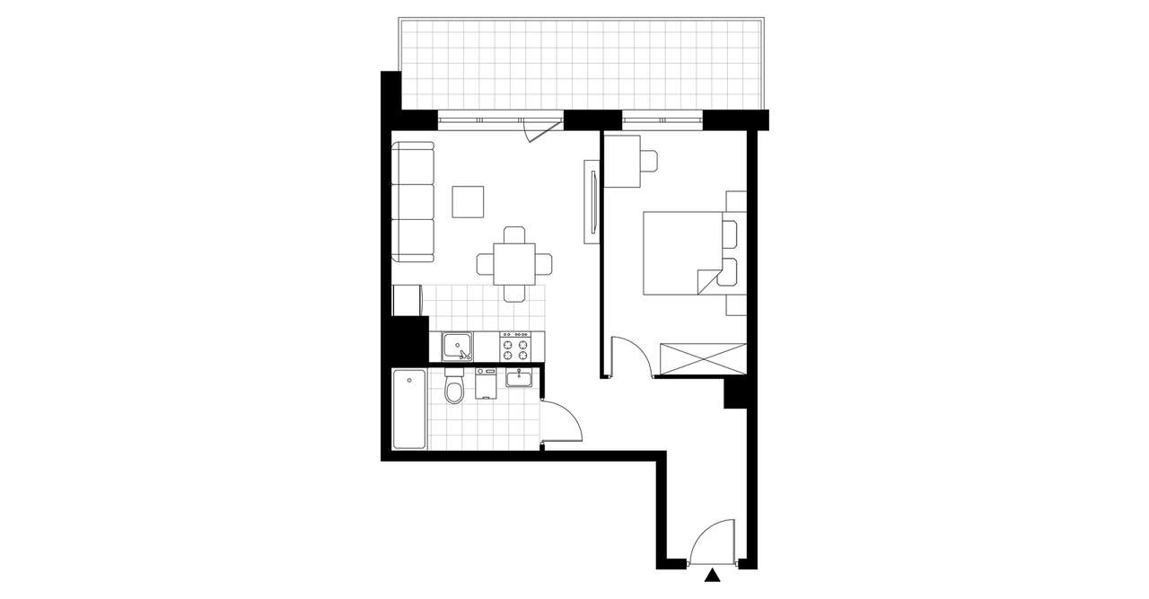 2-pokojowe mieszkanie 48m2 + balkon Bez Prowizji - Pełny obrazek: 3/8