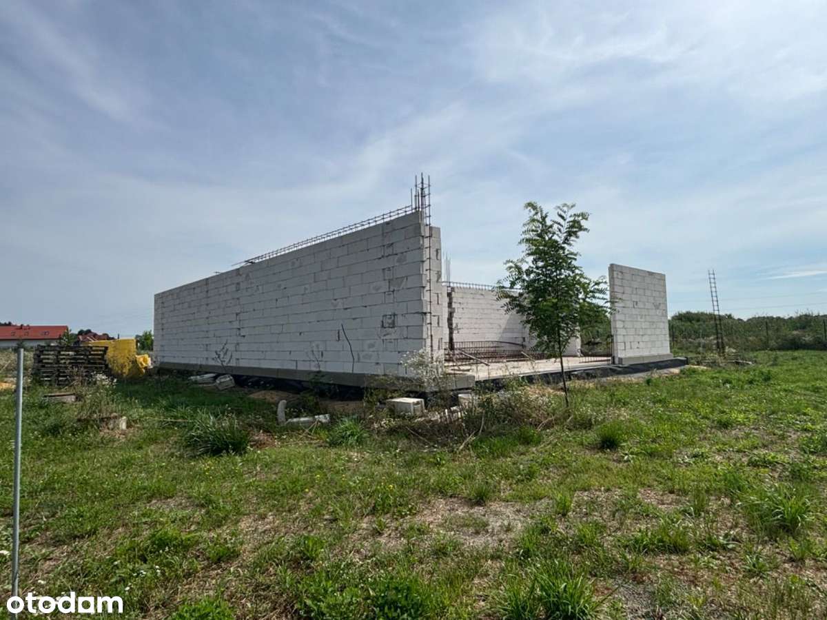 Działka z domem w budowie Prężyce Okazja! 1600 m2-2