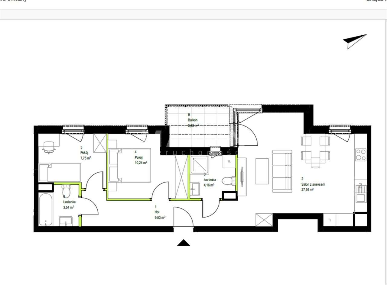 Nowoczesne mieszkanie na ostatnim piętrze. - Pełny obrazek: 5/19