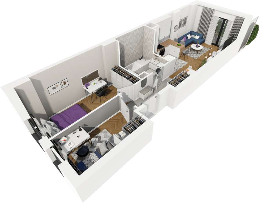 3 pokoje z ogródkiem | Tramwaj 150m | WINOGRADY | Nowe osiedle - Pełny obrazek: 4/8