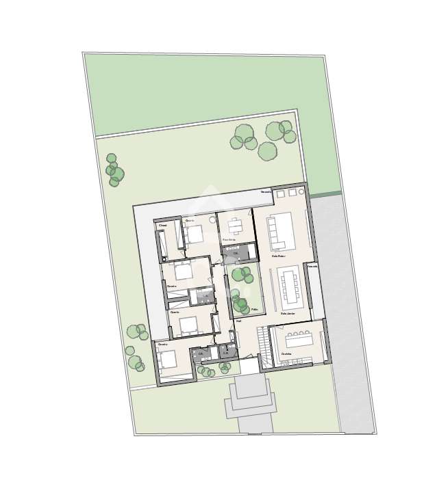 Terreno com projeto aprovado para construção de uma moradia isolada em - Grande imagem: 5/8