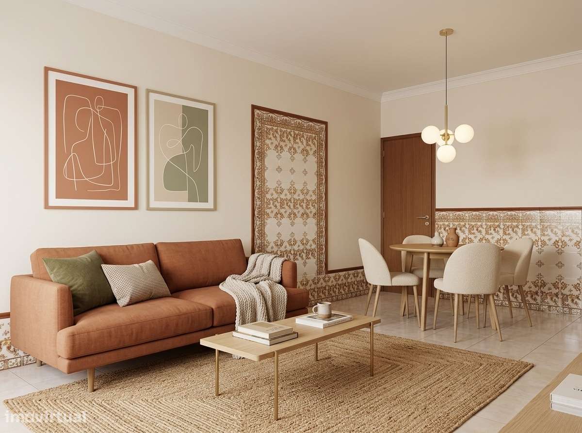 Apartamento T2 com lugar de garagem, Fogueteiro - Paivas-1