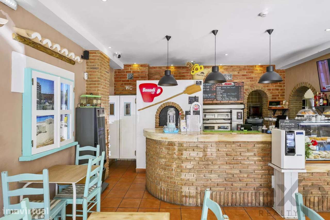 Pasteleria E Pizzeria, Terraço, Parking Praia 300 M - Grande imagem: 5/26