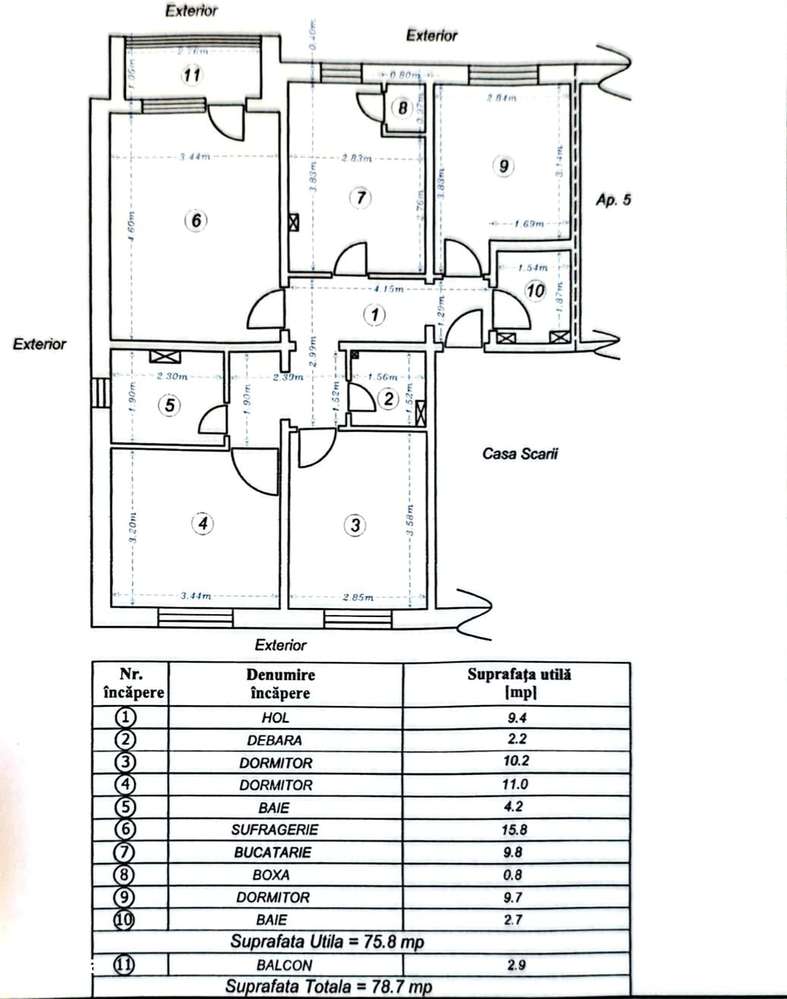 Apartament 4 Camere etaj I Miron Costin-9