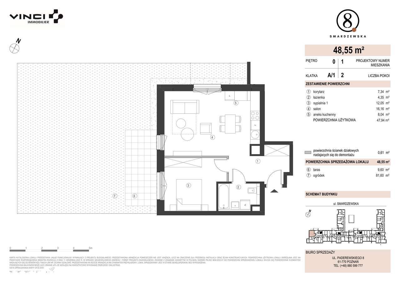 Smardzewska 8 | mieszkanie 2-pok. | A/A/1/0.1 - Pełny obrazek: 2/6