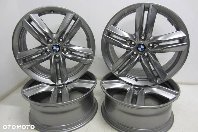 FELGI ALUMINIOWE 18 BMW 2 F1 F44 F45 F46 X1 X2 M PAKIET SERIA 3 5X112 ORYGINAŁ GRAFIT KOLOR CZUJNIKI - 1