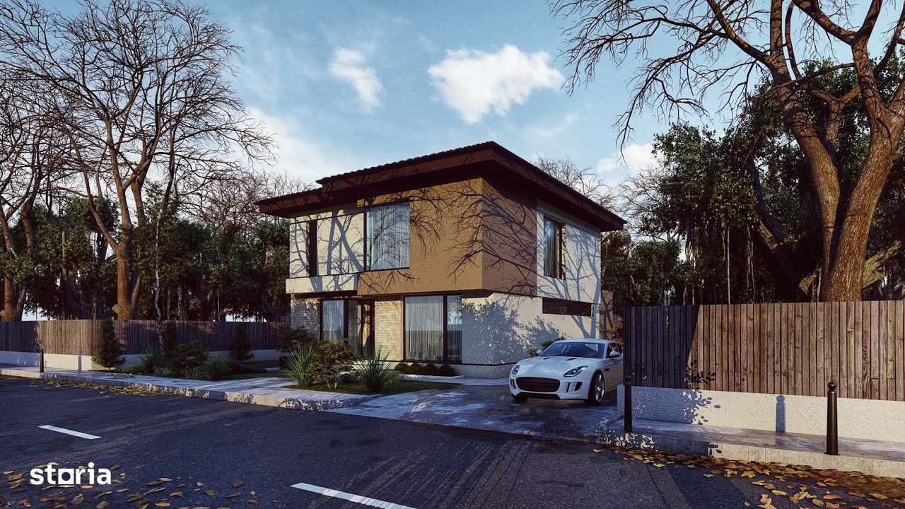 Casă modernă de vânzare Berceni/ 5 camere, 3 băi –ansamblu rezidențial - Imagine principală: 3/19