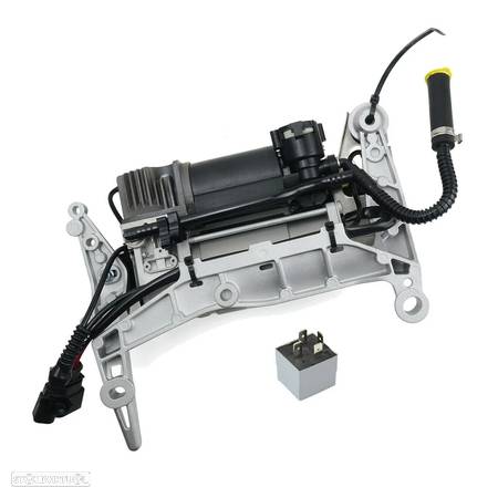 Compressor de Suspensão - Audi Q7 (4L), VW Touareg (7L), Porsche Cayenne (9PA), com suporte e enchimento de pneus - 4