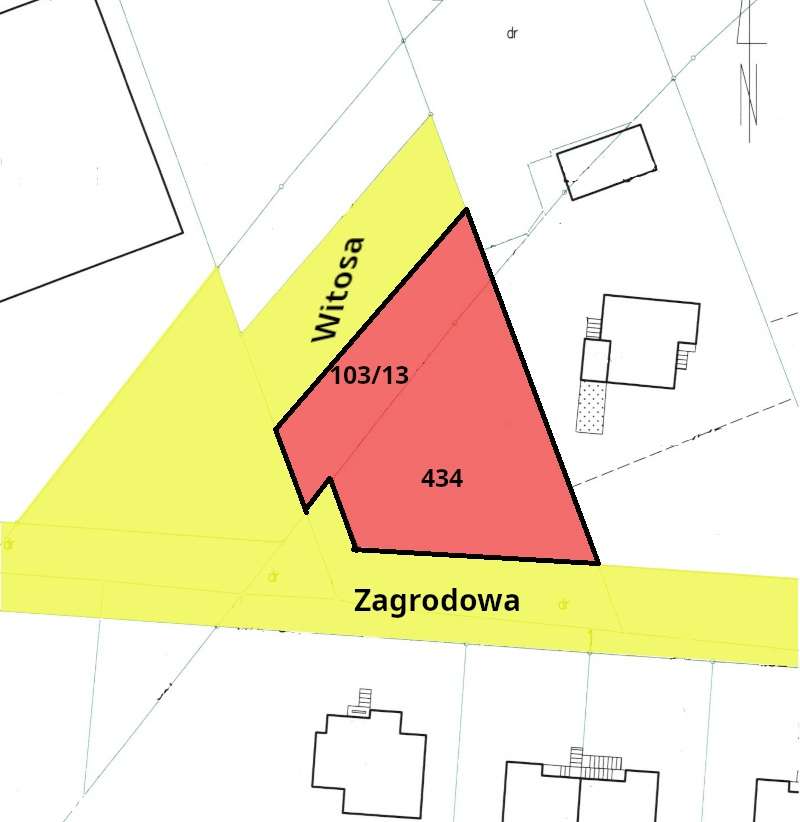 Działka Zamość, ul. Zagrodowa / Witosa-1