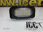 Suporte de lâmpada de matricula com led branco para Mercedes Classe C W203, CLK A209, W209, SL R230, Chrysler Crossfire coupe & Cabrio 03-07 - 4