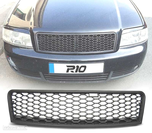 GRELHA FRONTAL ESTILO RS PARA AUDI A6 4B C5 01-04 PRETA - 1