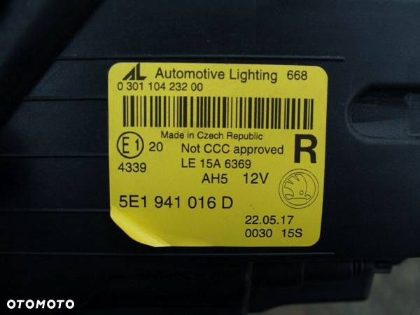 Skoda Octavia 3 reflektor prawy lampa prawa III FL Lift 17r Ful Led - 5