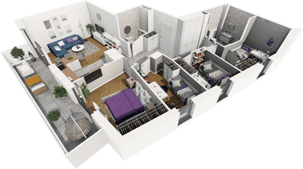 Największe mieszkanie na tej inwestycji|Balkon 14m2|Hala|Bezpośrednio - Pełny obrazek: 3/9