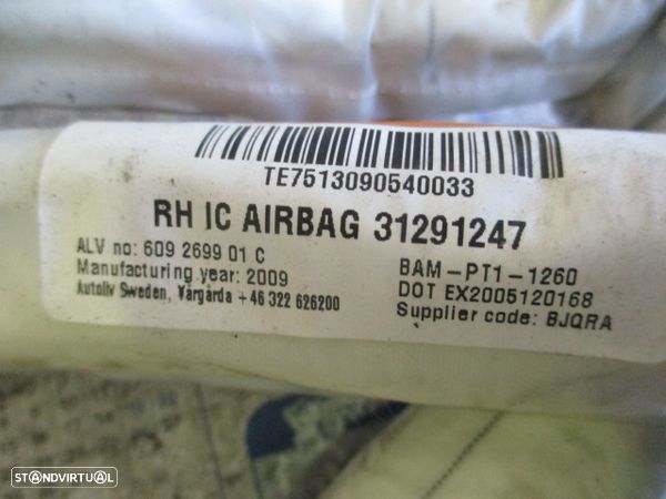 Airbag Cortina AIRCORT373 VOLVO S80 2009 DIR - 1