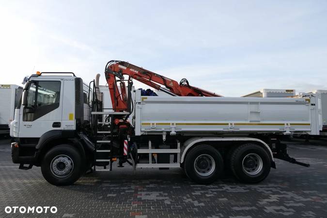 Iveco TRAKKER 410 / 6X4 / 2 STR. WYWROTKA + HDS ATLAS 125.2 / HYDROBURTA / MANUAL / EEV - 3