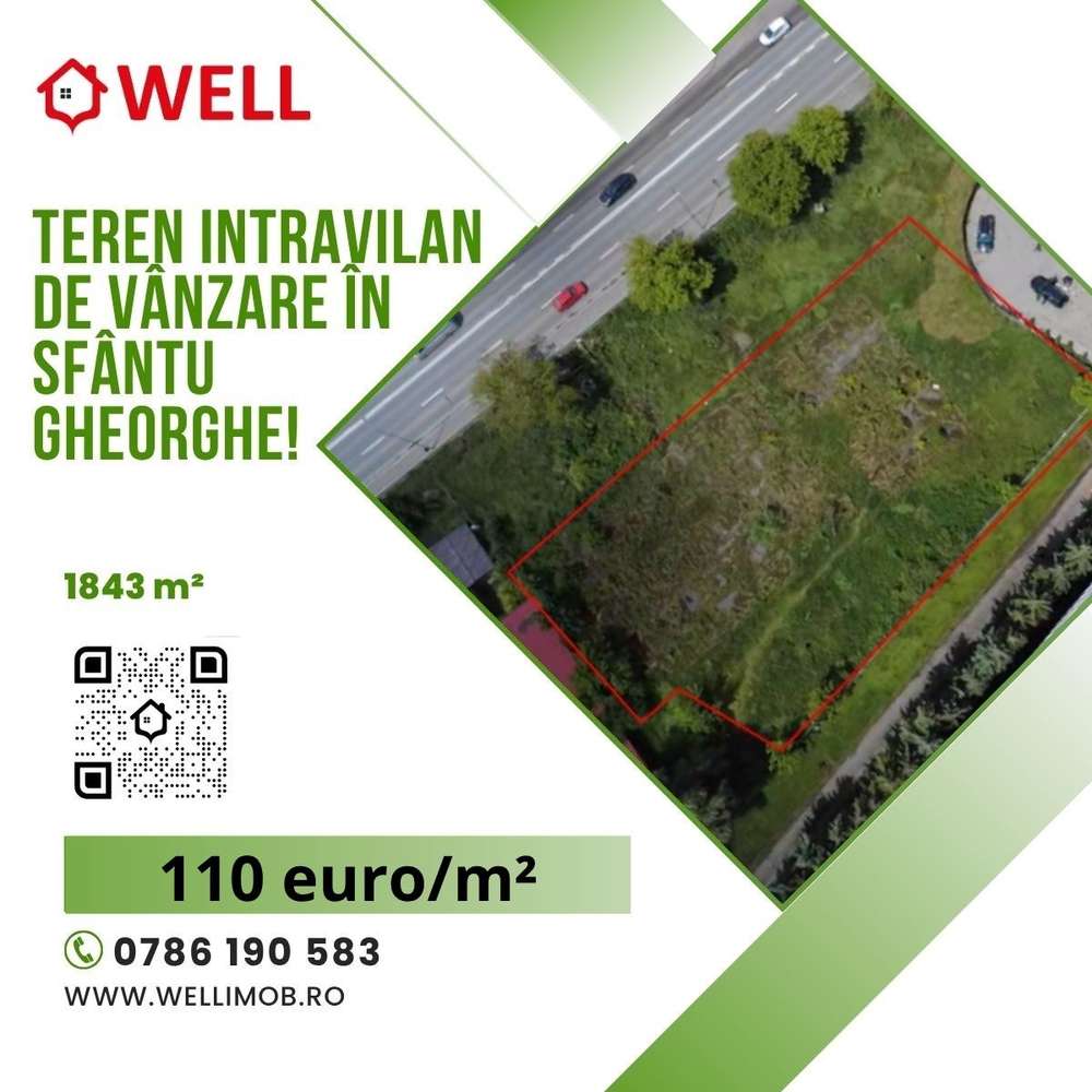 Teren intravilan de vânzare în Sfântu Gheorghe! - Imagine principală: 1/10