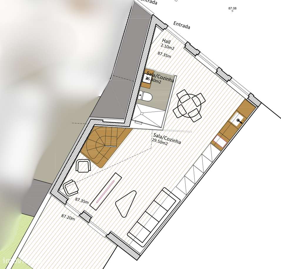 Fração T2 Duplex com Logradouro e 2 Lugares de Estacionamento – Valbom-8