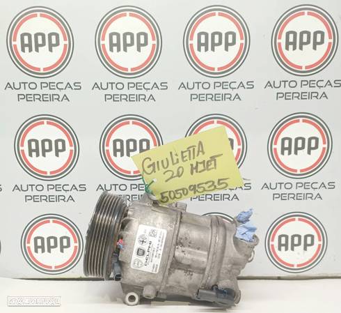 Compressor ar condicionado Alfa Romeu Giulietta 2.0 MJET, referência 50509535. - 1